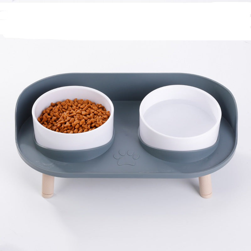 Station de Nourriture Élevée pour Chiens | Design Ergonomique et Base Antidérapante