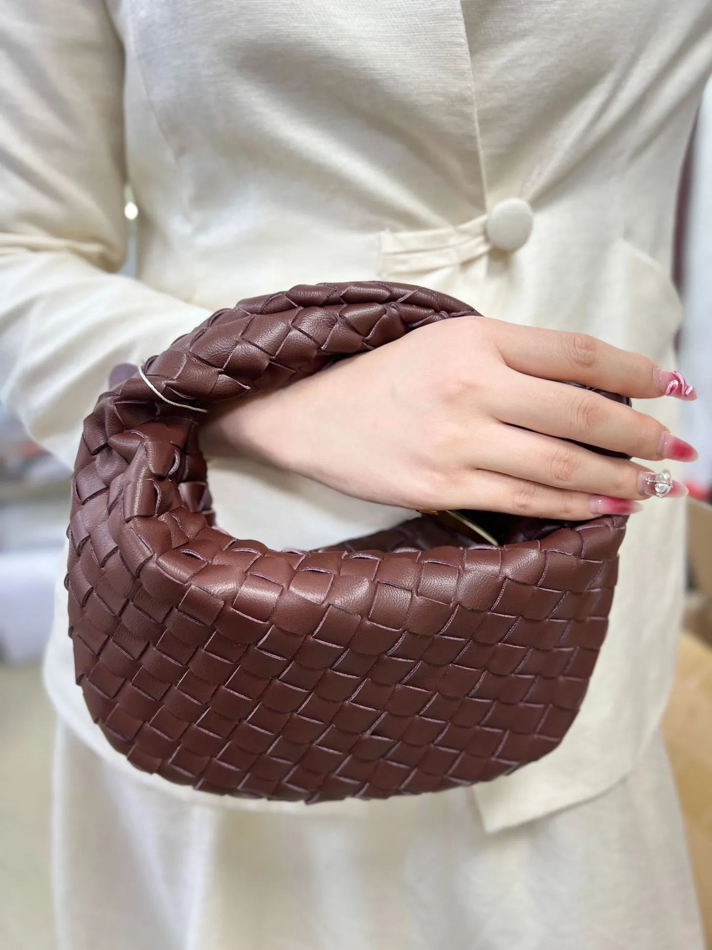 Sac à Main Tressé pour Femmes | Élégant et Spacieux en Polyuréthane
