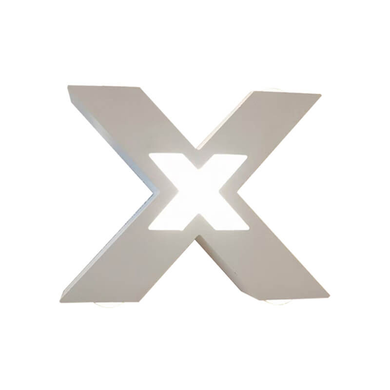 Applique Murale LED en Forme de X | Éclairage Extérieur Résistant aux Intempéries