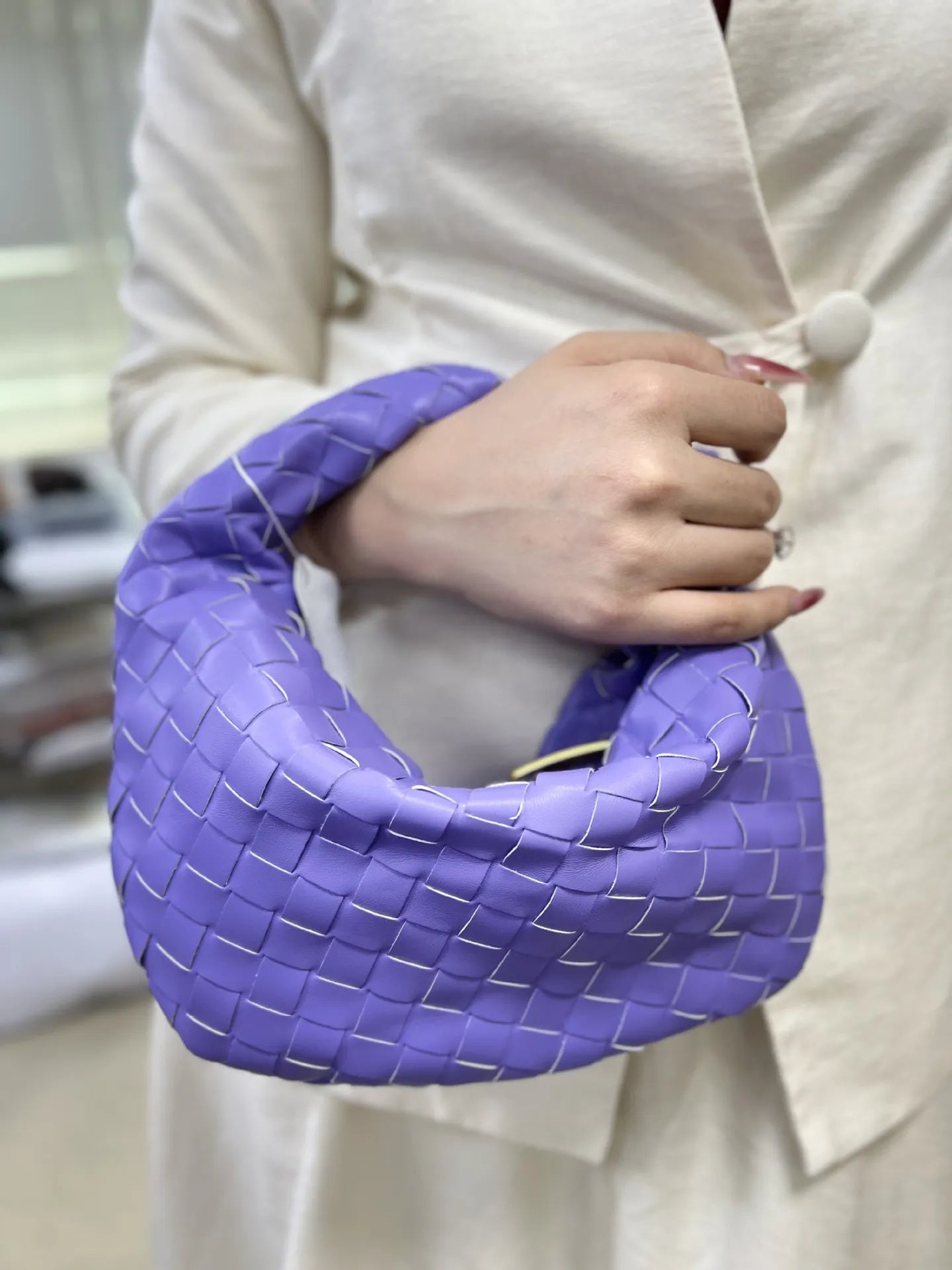 Sac à Main Tressé pour Femmes | Élégant et Spacieux en Polyuréthane