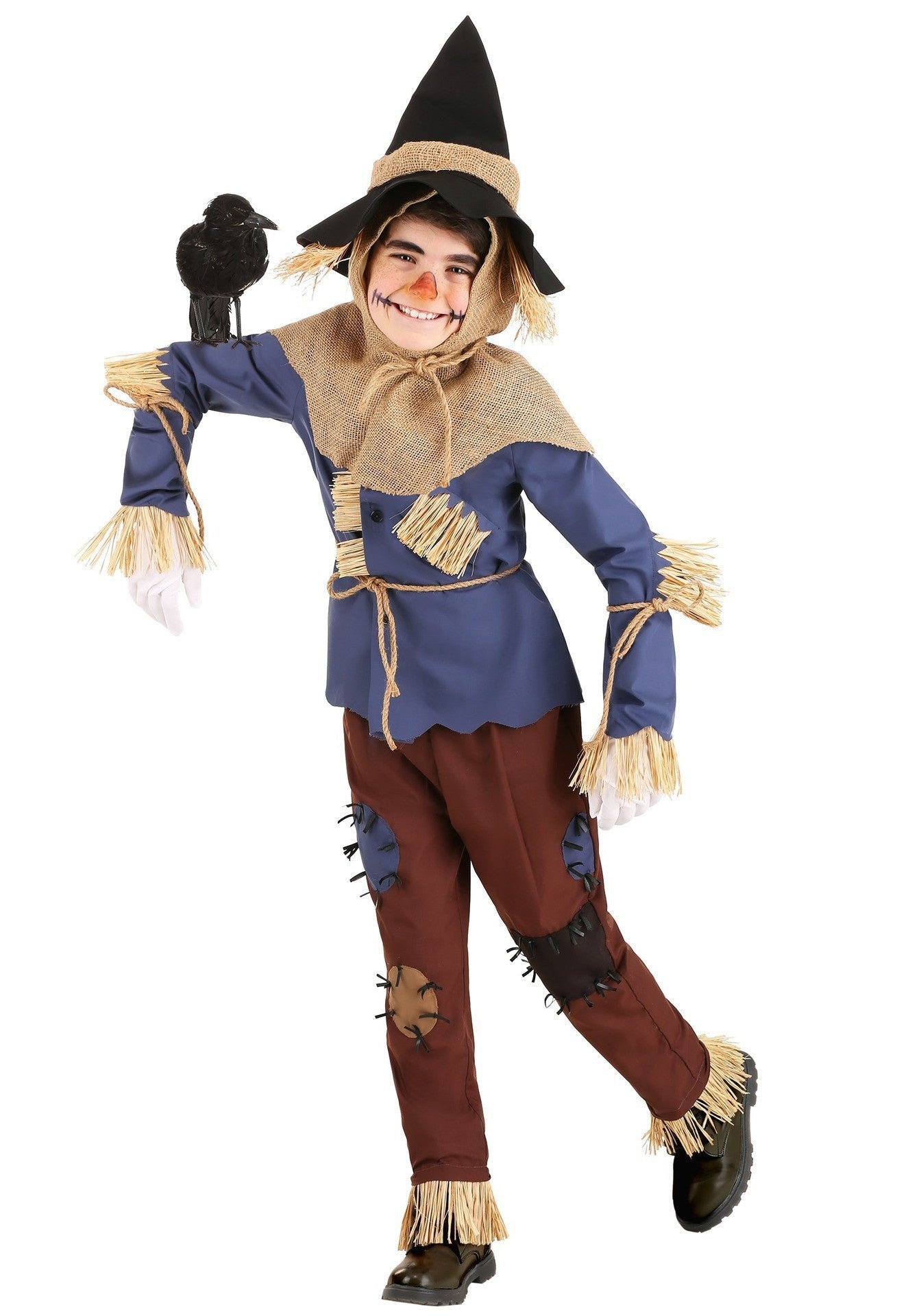 Costume d'épouvantail Halloween Homme | Ensemble Complet à Manches Longues