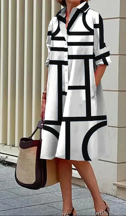 Robe Décontractée Imprimée pour Femmes | Style Estival Flatteur et Confortable