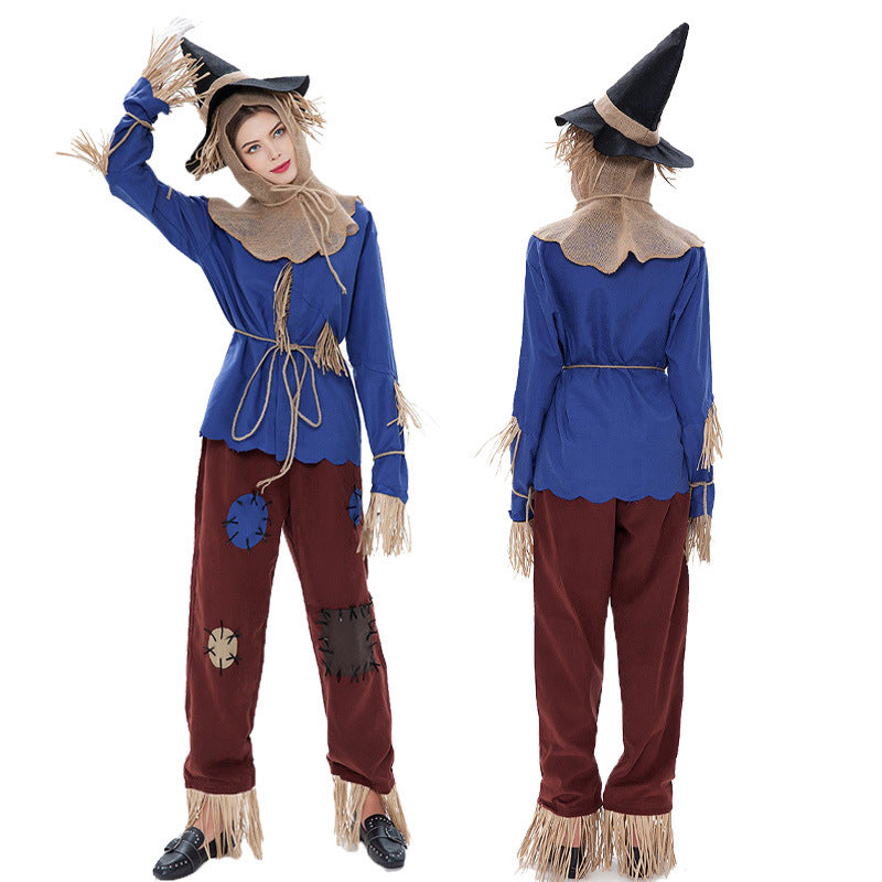 Costume d'épouvantail Halloween Homme | Ensemble Complet à Manches Longues