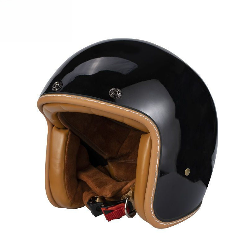 Casque Jet Rétro Léger | Confort et Style pour Motards