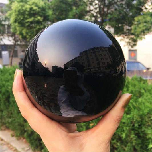 Sphère d'Obsidienne Naturelle | Décoration Énergétique et Élégante