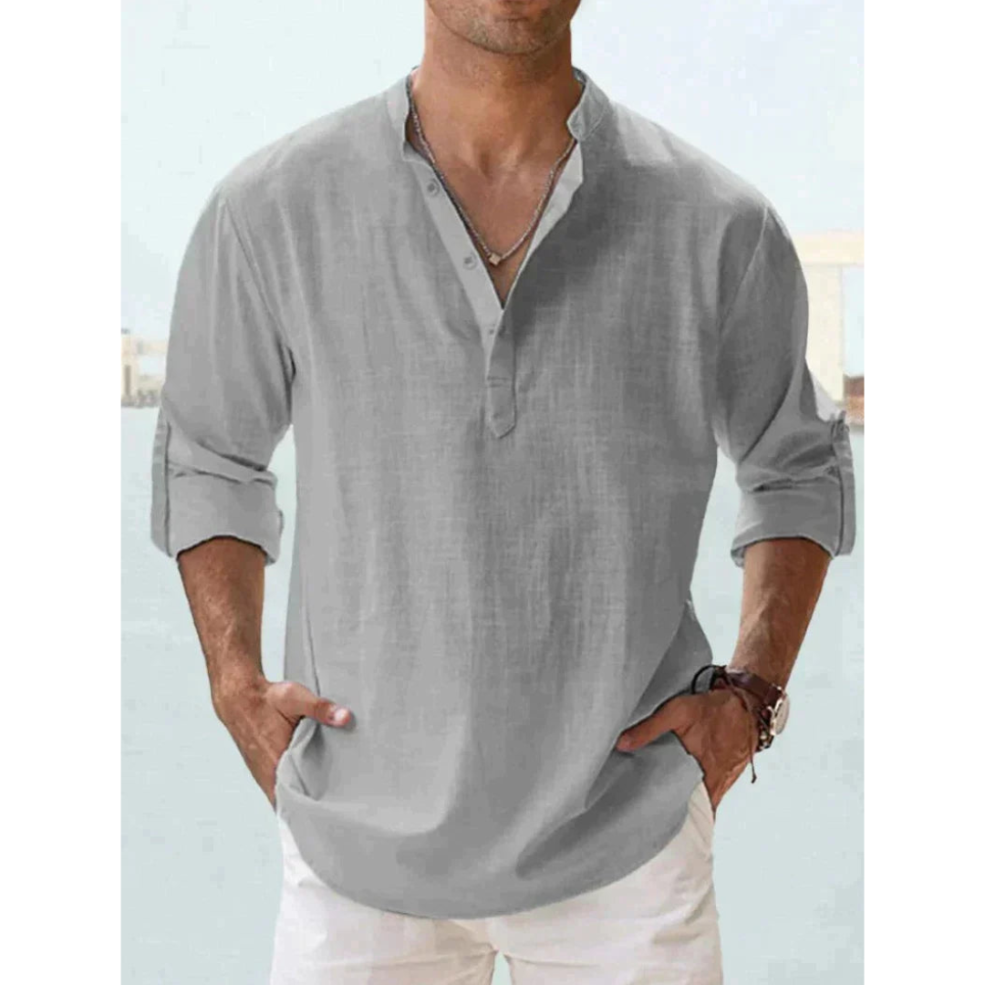 Chemise Légère à Boutons pour Hommes | Confort Respirant et Style Polyvalent
