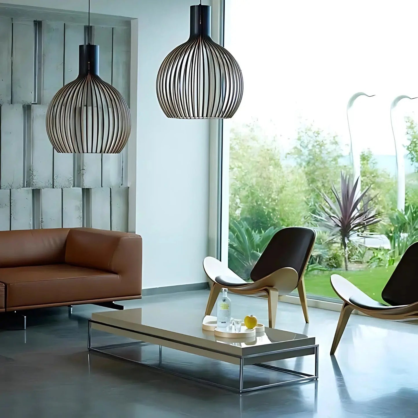 Luminaire Suspendu Scandinave | Élégance Minimaliste en Bois Naturel