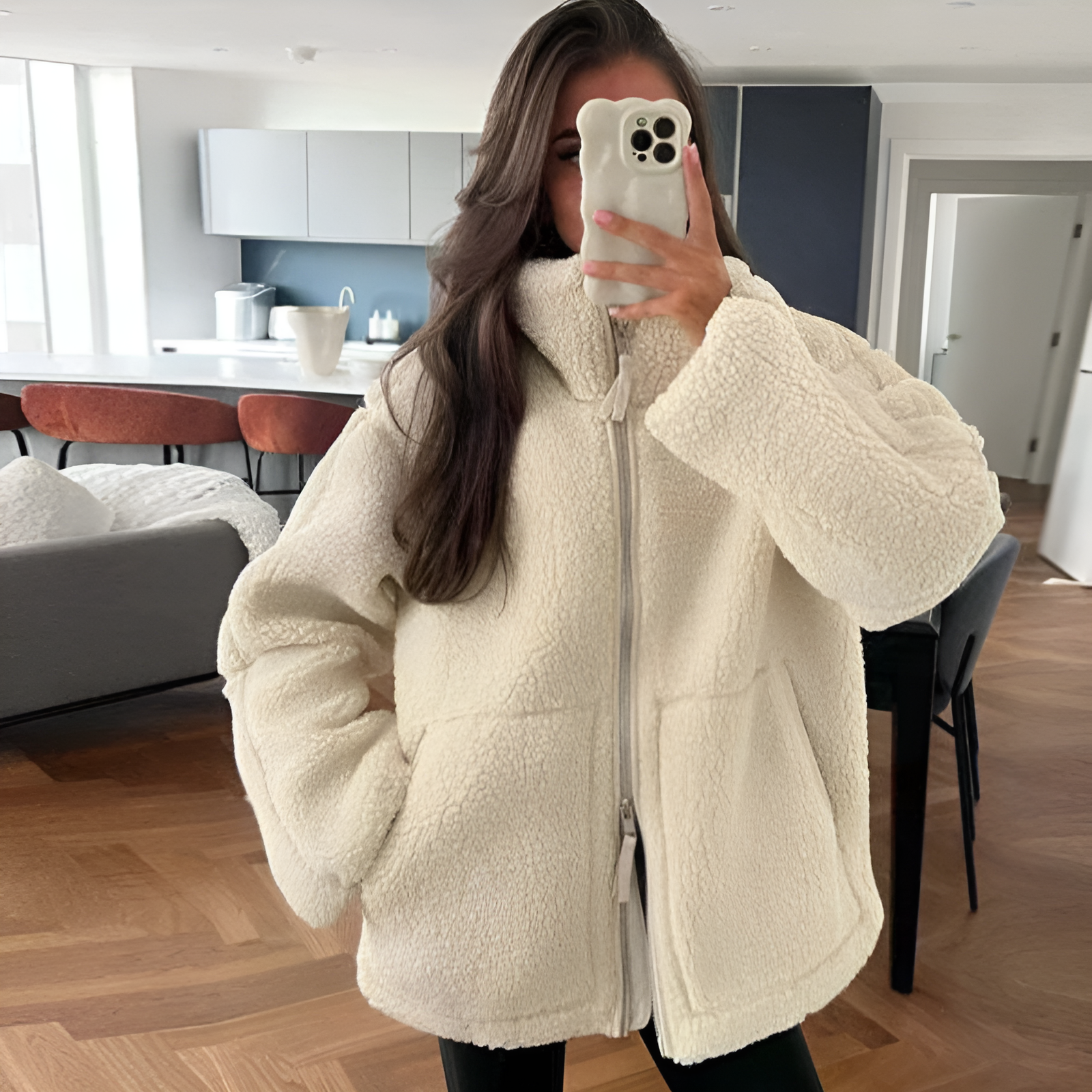 Veste en Fleece Teddy Douce | Chaleur et Confort pour Jours Froids