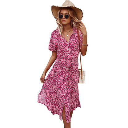 Robe Maxi Boho Femme | Imprimé Floral et Confort Aérien