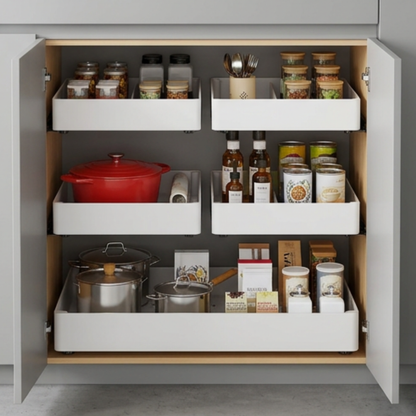 Dernier Jour -50% | SlideEase™ Tiroir de Cuisine Extensible (Lot de 3)