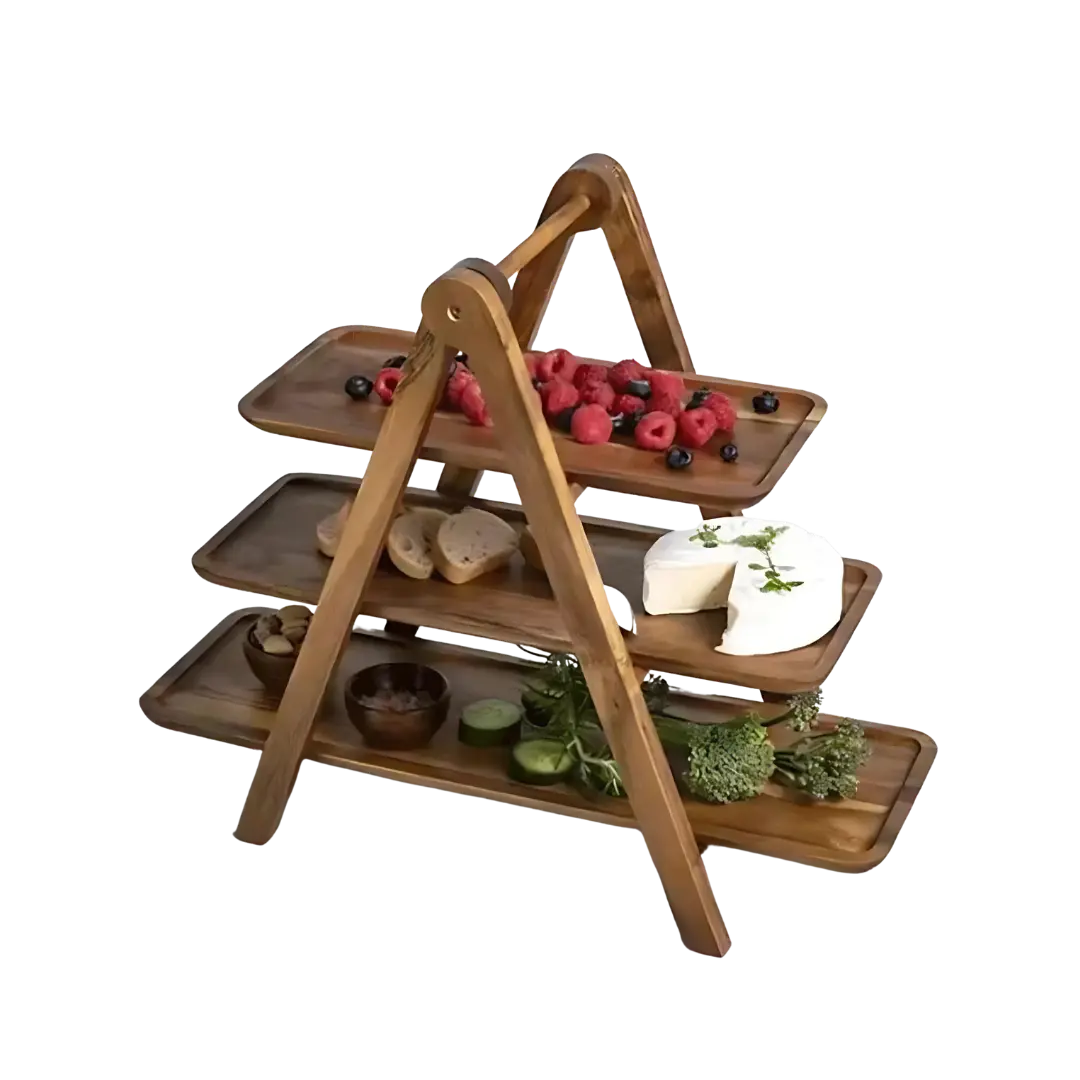 Plateau en Bois Naturel | Élégance et Polyvalence pour Servir