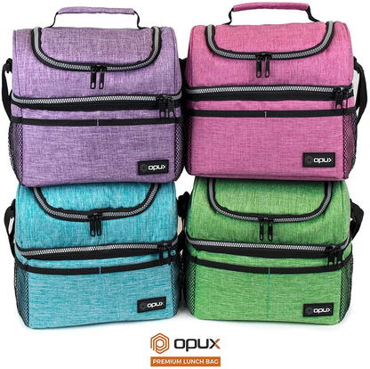 Boîte à Déjeuner Isotherme Double Compartiment | Fraîcheur Optimale pour Repas et Collations