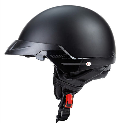Casque de Moto Ouvert Approuvé DOT | Léger et Confortable pour Longues Balades