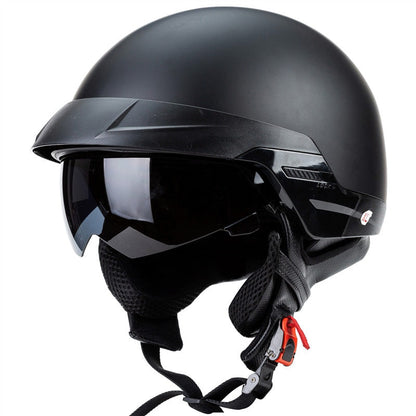 Casque de Moto Ouvert Approuvé DOT | Léger et Confortable pour Longues Balades