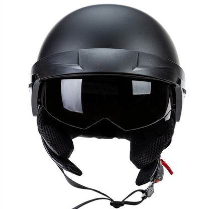 Casque de Moto Ouvert Approuvé DOT | Léger et Confortable pour Longues Balades