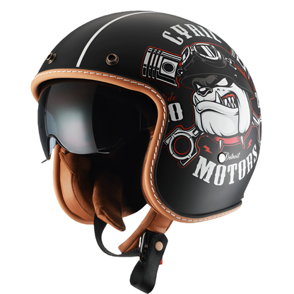 Casque Ouvert Léger en ABS | Confort et Protection pour Motards