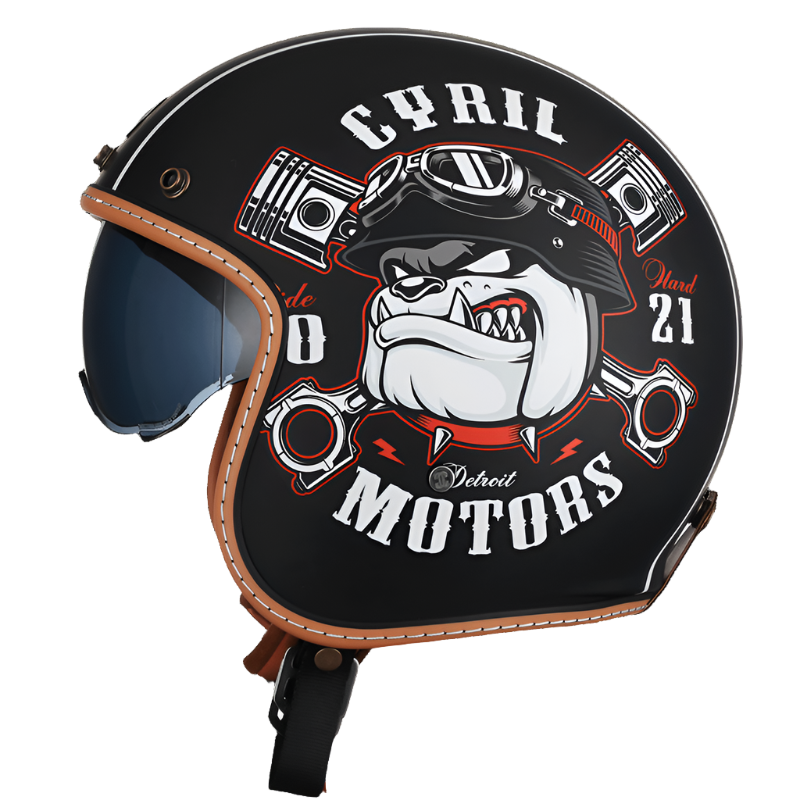 Casque Ouvert Léger en ABS | Confort et Protection pour Motards