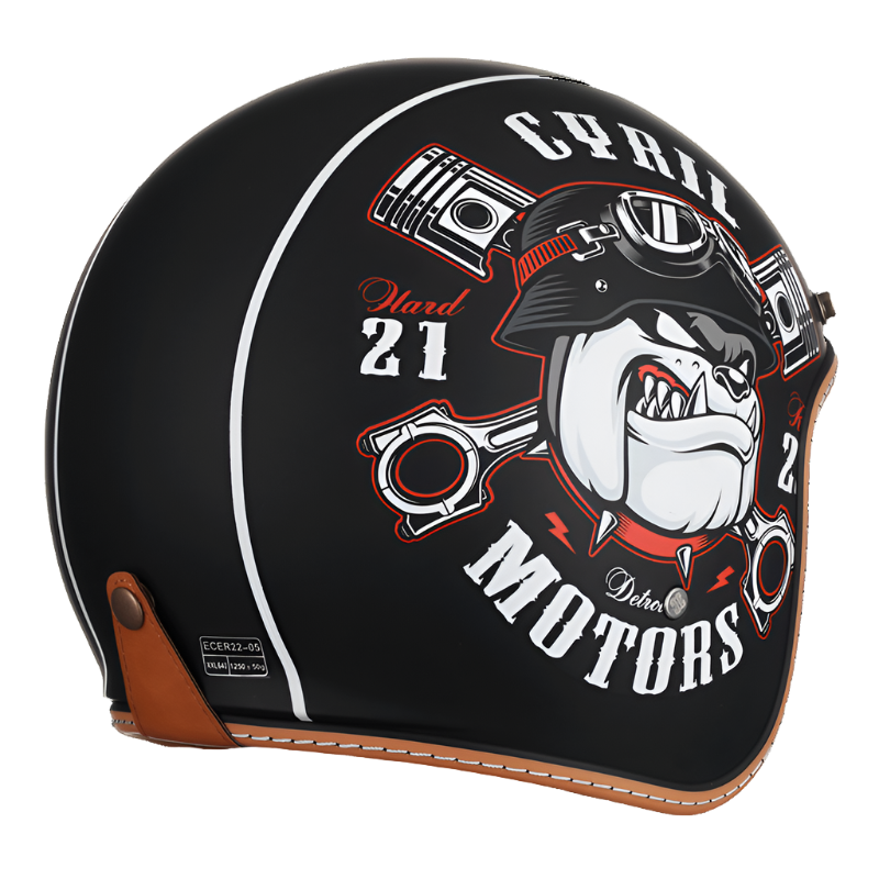 Casque Ouvert Léger en ABS | Confort et Protection pour Motards
