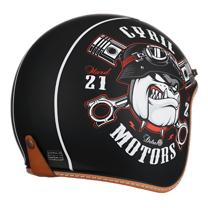Casque Ouvert Léger en ABS | Confort et Protection pour Motards