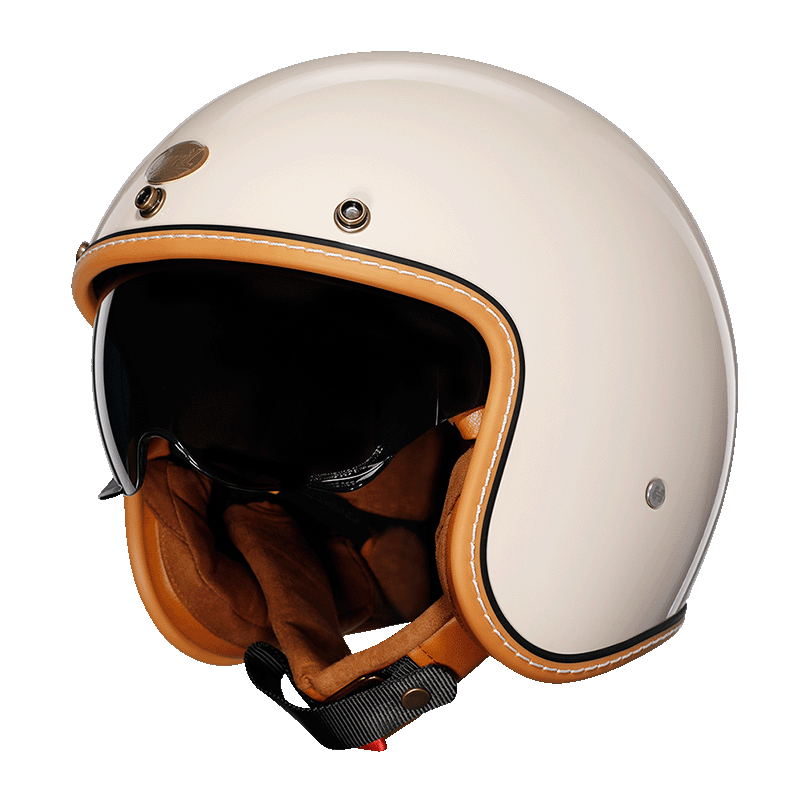 Casque Jet Léger en ABS | Confort et Style Rétro sur la Route
