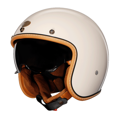 Casque Jet Léger en ABS | Confort et Style Rétro sur la Route