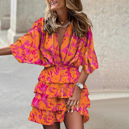Robe Mini Élégante en Polyester | Confort et Style Polyvalent
