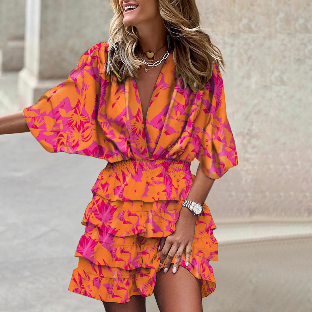 Robe Mini Élégante en Polyester | Confort et Style Polyvalent