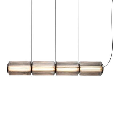 Lampe Suspendue en Verre Cylindrique | Design Élégant avec Éclairage LED