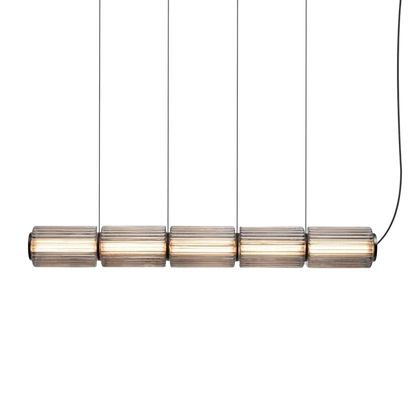 Lampe Suspendue en Verre Cylindrique | Design Élégant avec Éclairage LED
