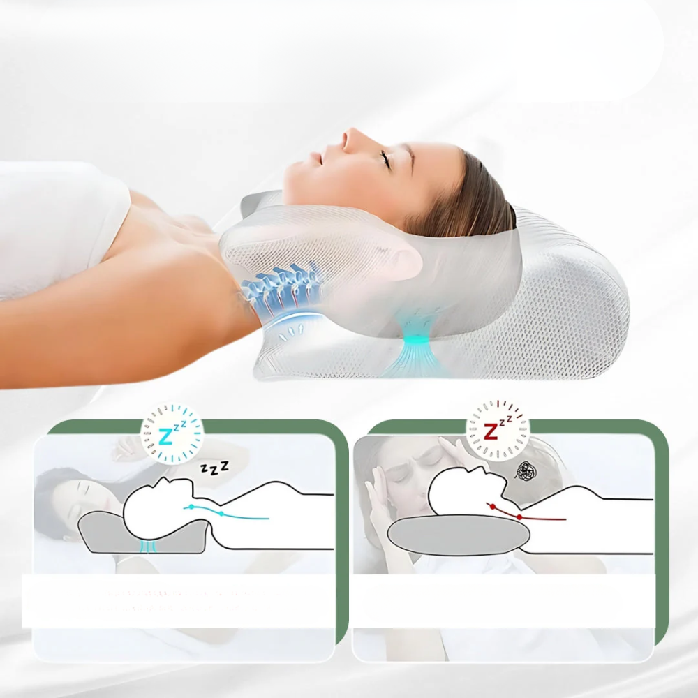Oreiller Orthopédique Ergonomique | Confort et Alignement de la Colonne
