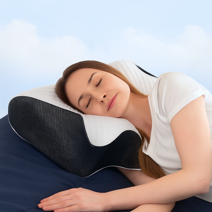Oreiller Orthopédique Mousse à Mémoire | Support Ergonomique pour Cou et Épaules