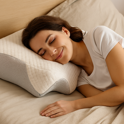 Oreiller Orthopédique Mousse à Mémoire | Support Ergonomique pour Cou et Épaules