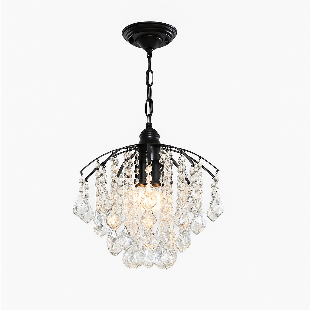Lustre en Cristal Élégant pour Salon | Luxe et Atmosphère Raffinée