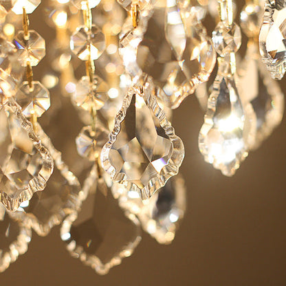 Lustre en Cristal Élégant pour Salon | Luxe et Atmosphère Raffinée