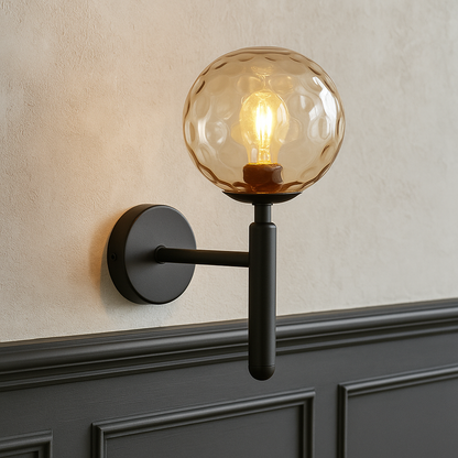 Applique Murale Sphérique Contemporaine | Design Scandinave et Atmosphère Chaleureuse