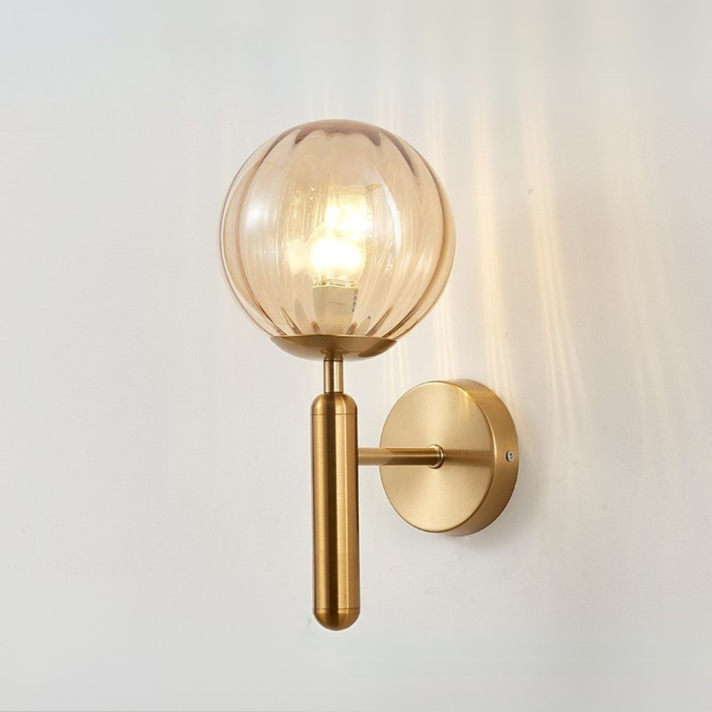 Applique Murale Sphérique Contemporaine | Design Scandinave et Atmosphère Chaleureuse