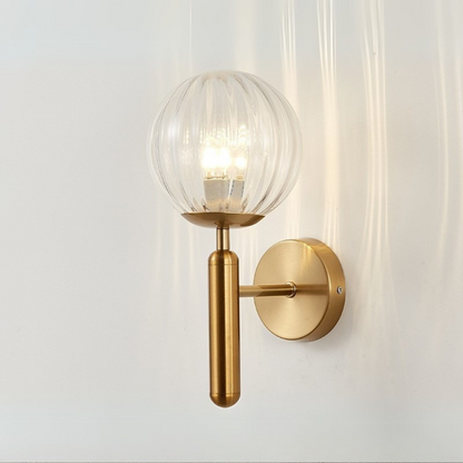 Applique Murale Sphérique Contemporaine | Design Scandinave et Atmosphère Chaleureuse