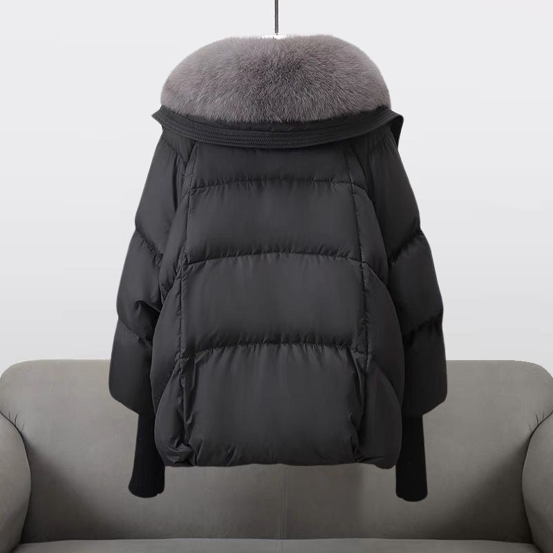 Manteau Court Chaud pour Femmes | Rembourrage Léger et Capuche Ajustable