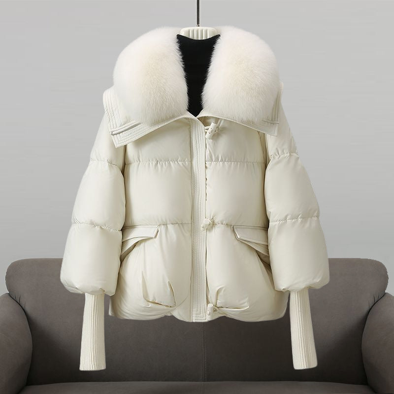 Manteau Court Chaud pour Femmes | Rembourrage Léger et Capuche Ajustable