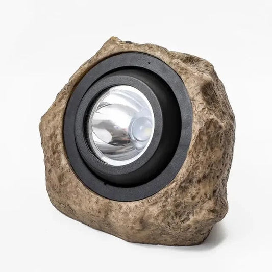 Lampe Solaire d'Extérieur en Pierre | Éclairage Écologique et Durable