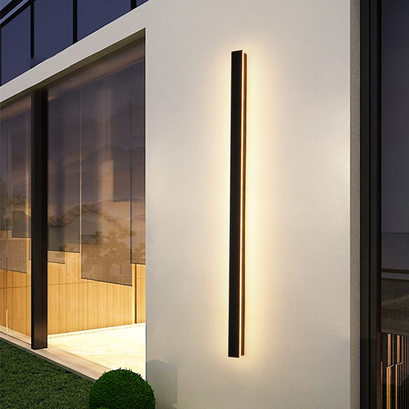 Lampe Murale LED Extérieure | Design Élégant en Métal Noir