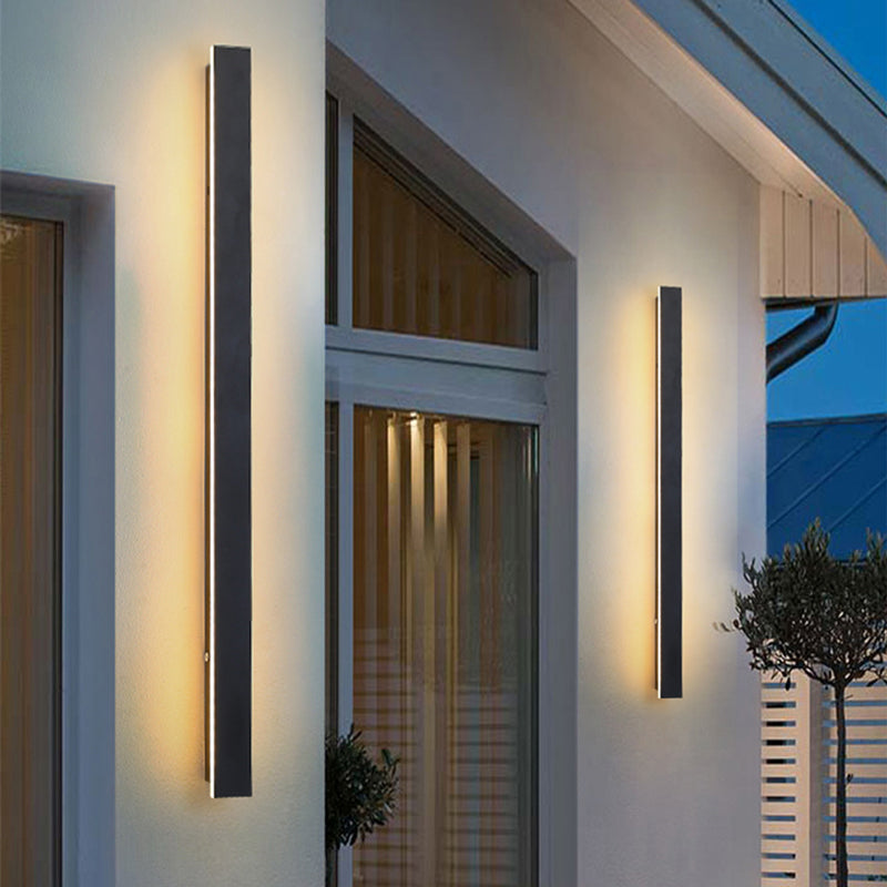 Lampe Murale LED Extérieure | Design Élégant en Métal Noir