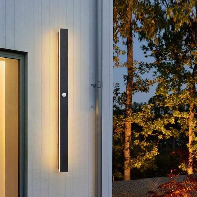 Lampe Murale LED Extérieure | Design Élégant en Métal Noir