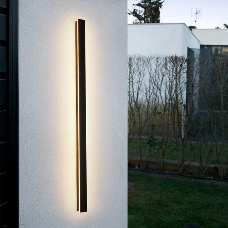 Lampe Murale LED Extérieure | Design Élégant en Métal Noir