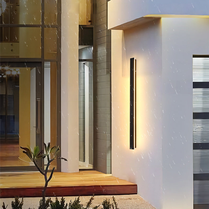 Lampe Murale LED Extérieure | Design Élégant en Métal Noir
