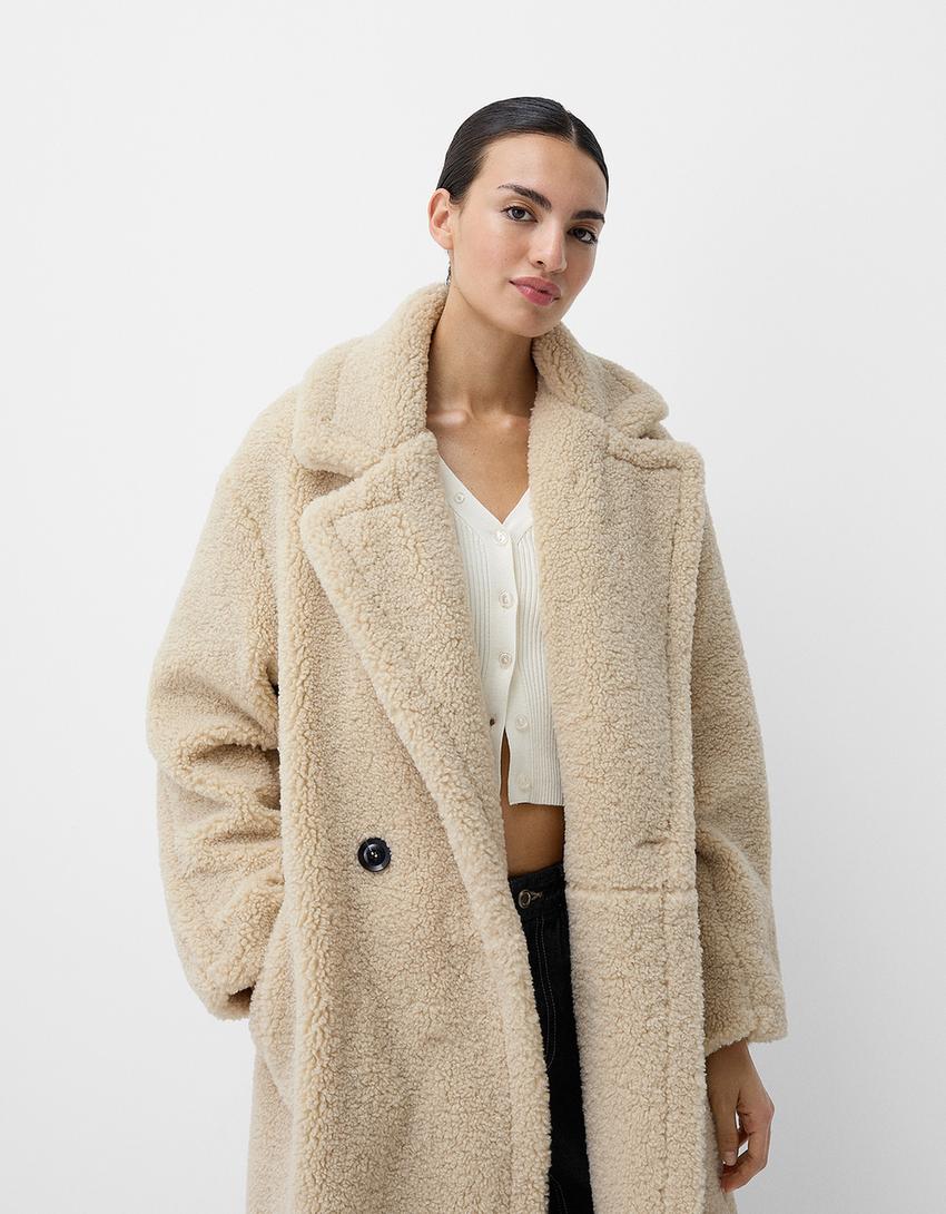 Manteau Teddy Oversized Femme | Douceur et Élégance pour l'Hiver