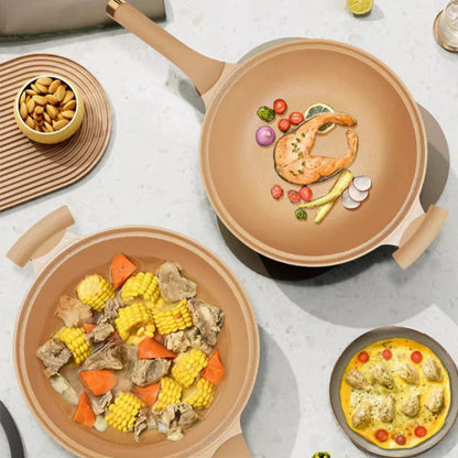 Poêle Wok Multifonctionnelle avec Revêtement Antiadhésif - CookFlex