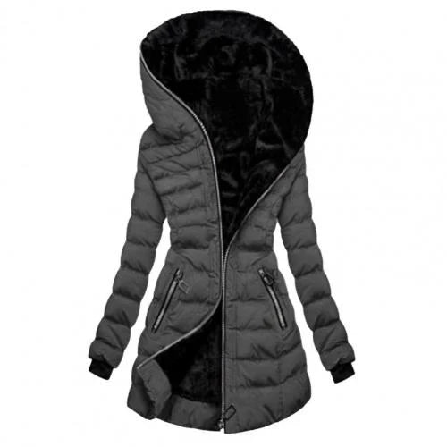 Veste Puffer Longue Femme | Rembourrée, Chaude et À Capuche