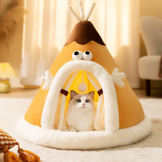 Lit Tente pour Chats | Confort Douillet pour Hiver