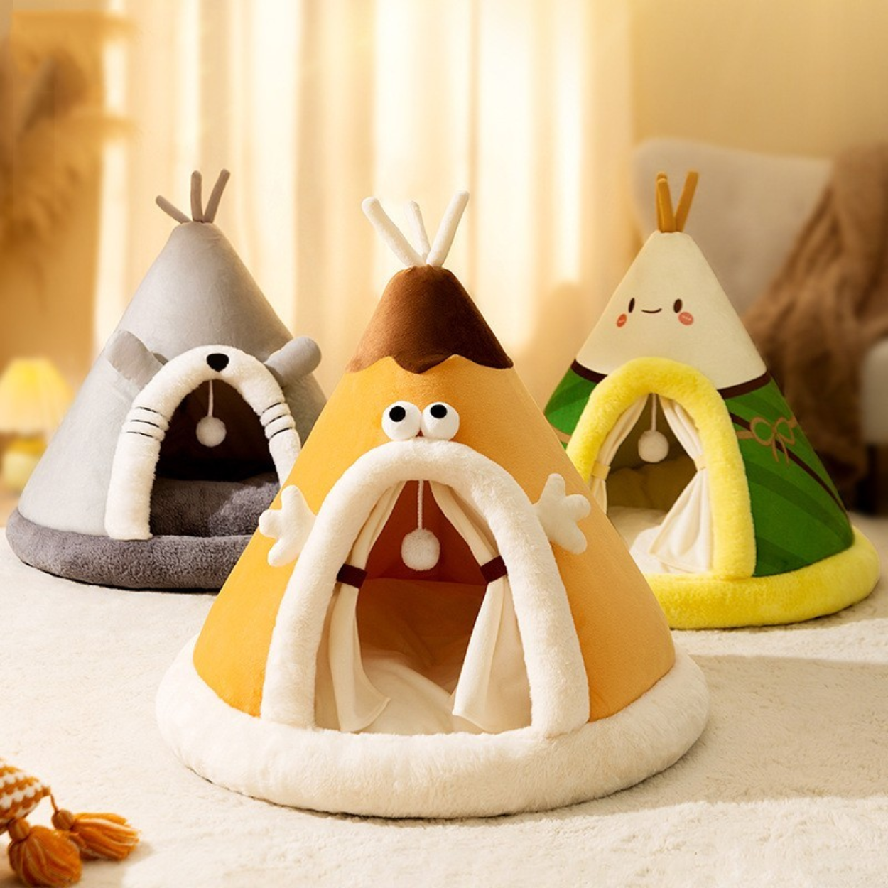 Lit Tente pour Chats | Confort Douillet pour Hiver